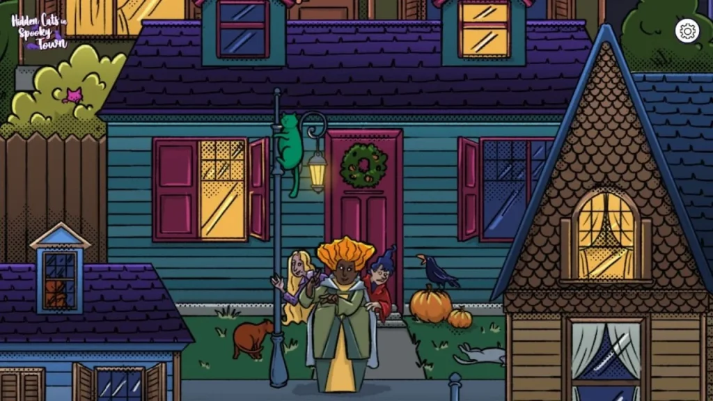 Hidden Cats in Spooky Town 